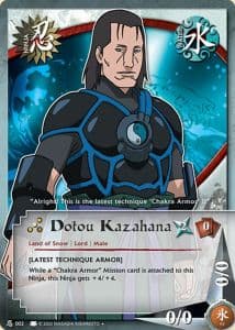 Dotou Kazahana N-184 Naruto trading card