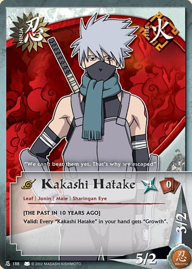 Kakashi Hatake N-185 Naruto trading card