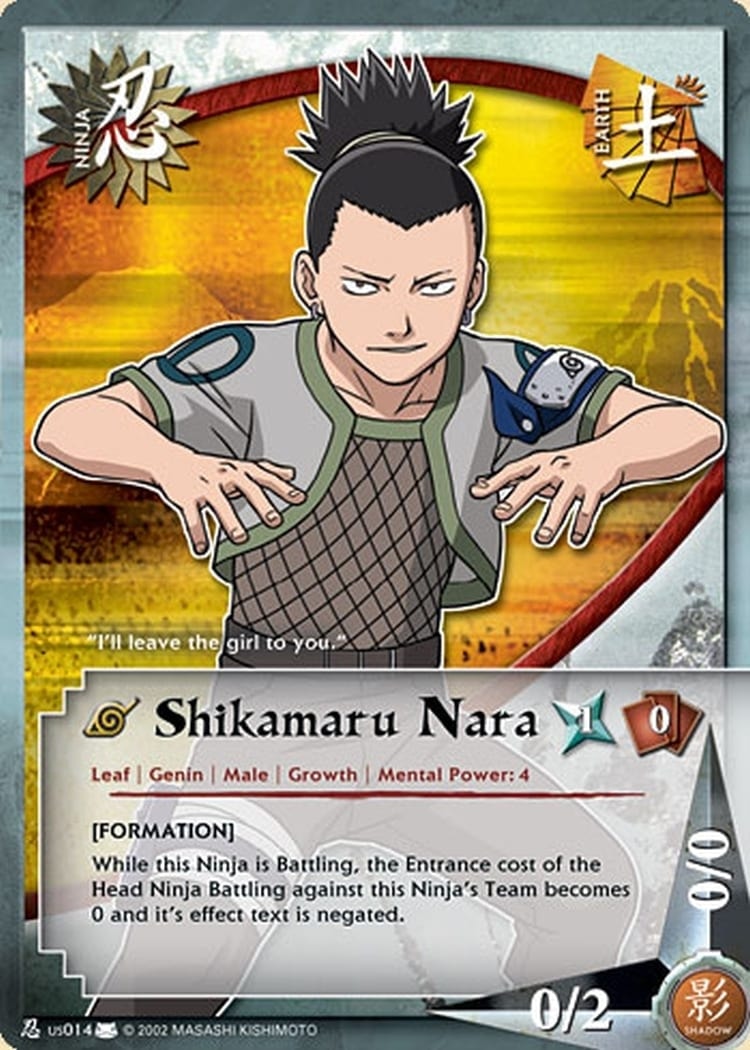 Shikamaru Nara card artwork