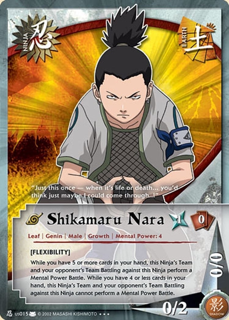 Shikamaru Nara card artwork