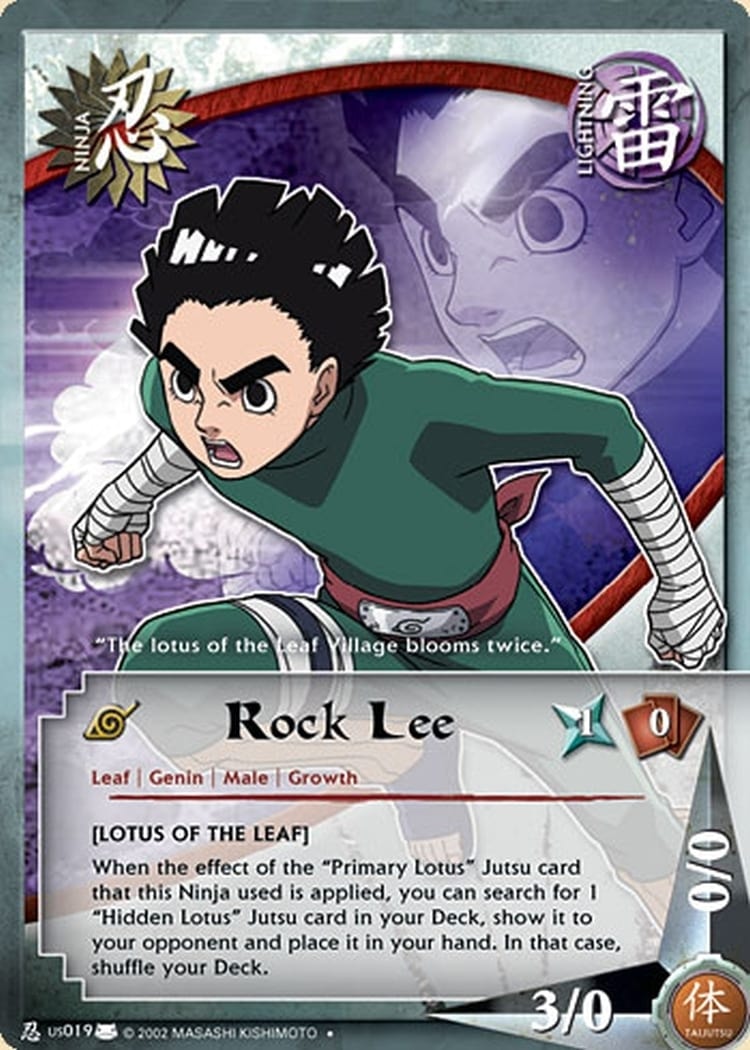 Rock Lee card artwork