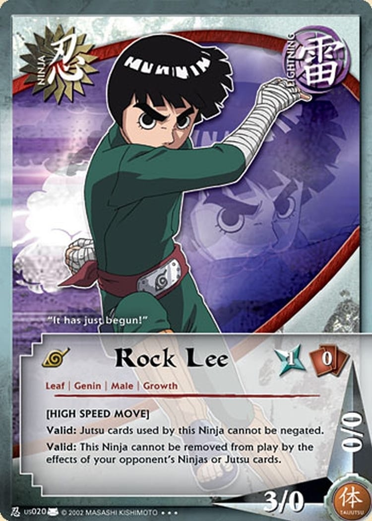 Rock Lee card artwork