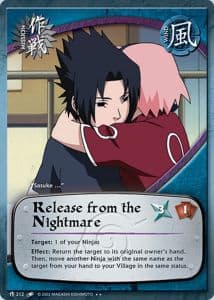 Release from the Nightmare M-212 Naruto trading card