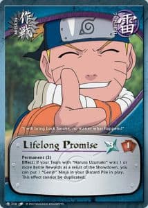 Lifelong Promise M-214 Naruto trading card