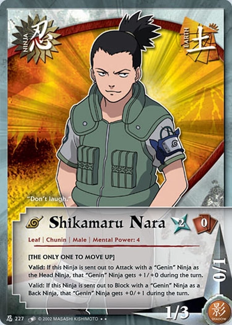 Shikamaru Nara card artwork