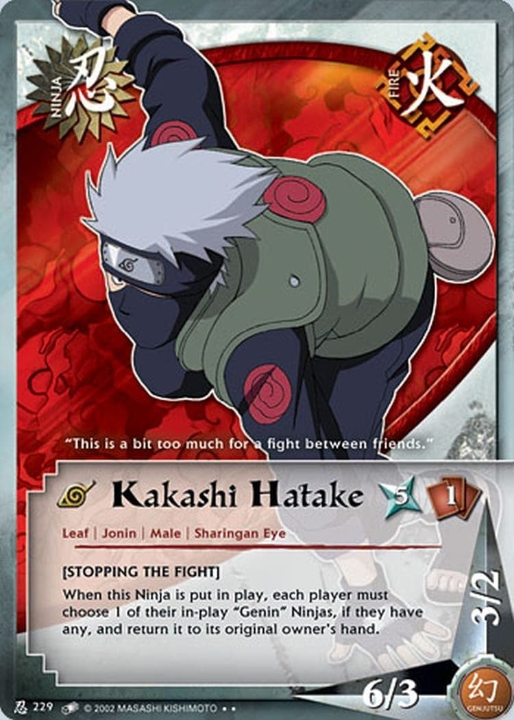 Kakashi Hatake N-229 Naruto trading card