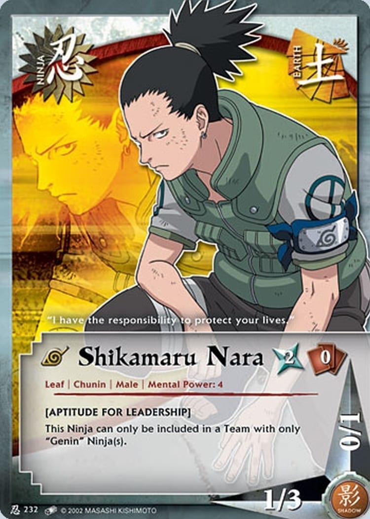 Shikamaru Nara card artwork