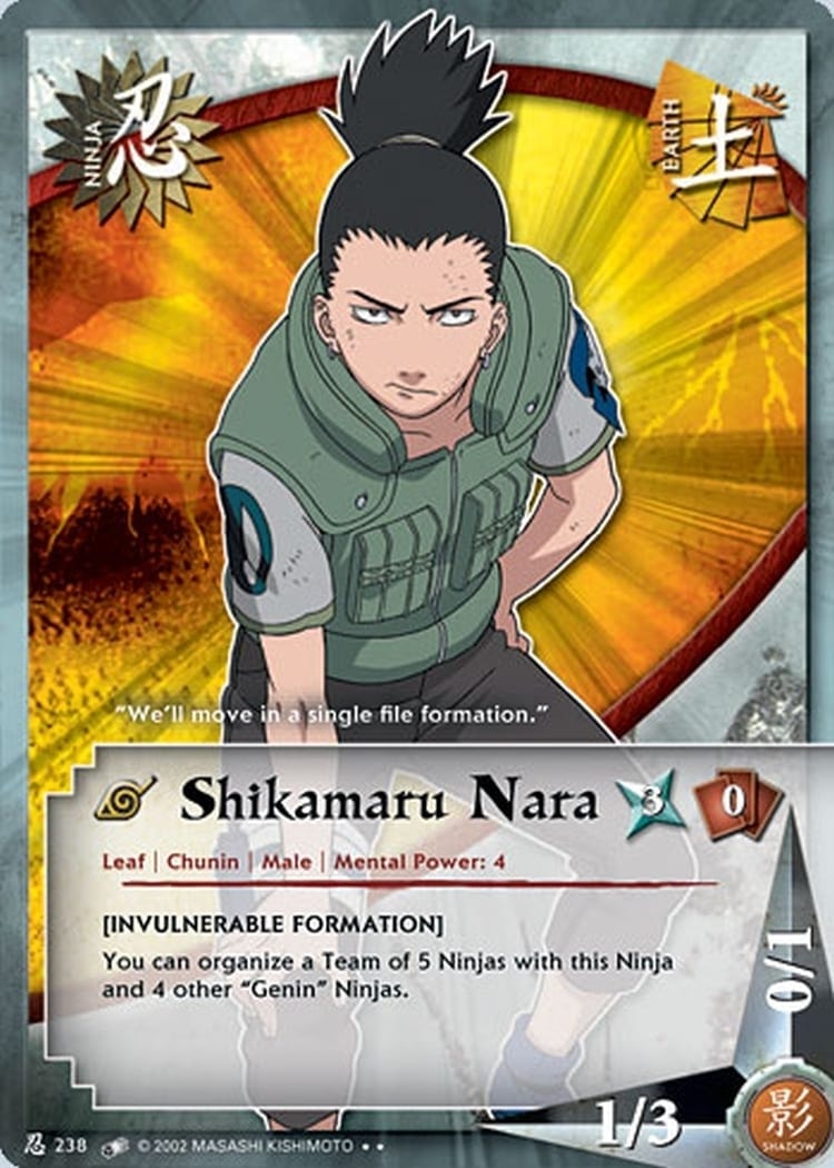 Shikamaru Nara card artwork
