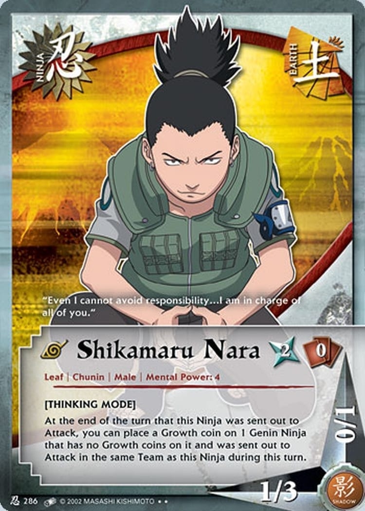Shikamaru Nara card artwork