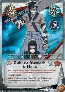 Zabuza Momochi & Haku N-C016 Naruto trading card