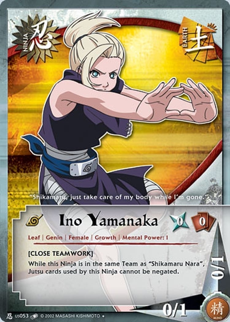 Ino Yamanaka card artwork