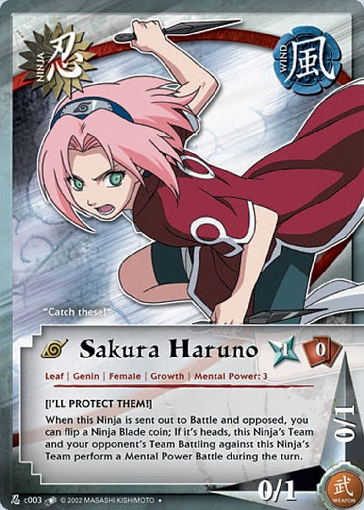 Sakura Haruno NC-003 Naruto trading card