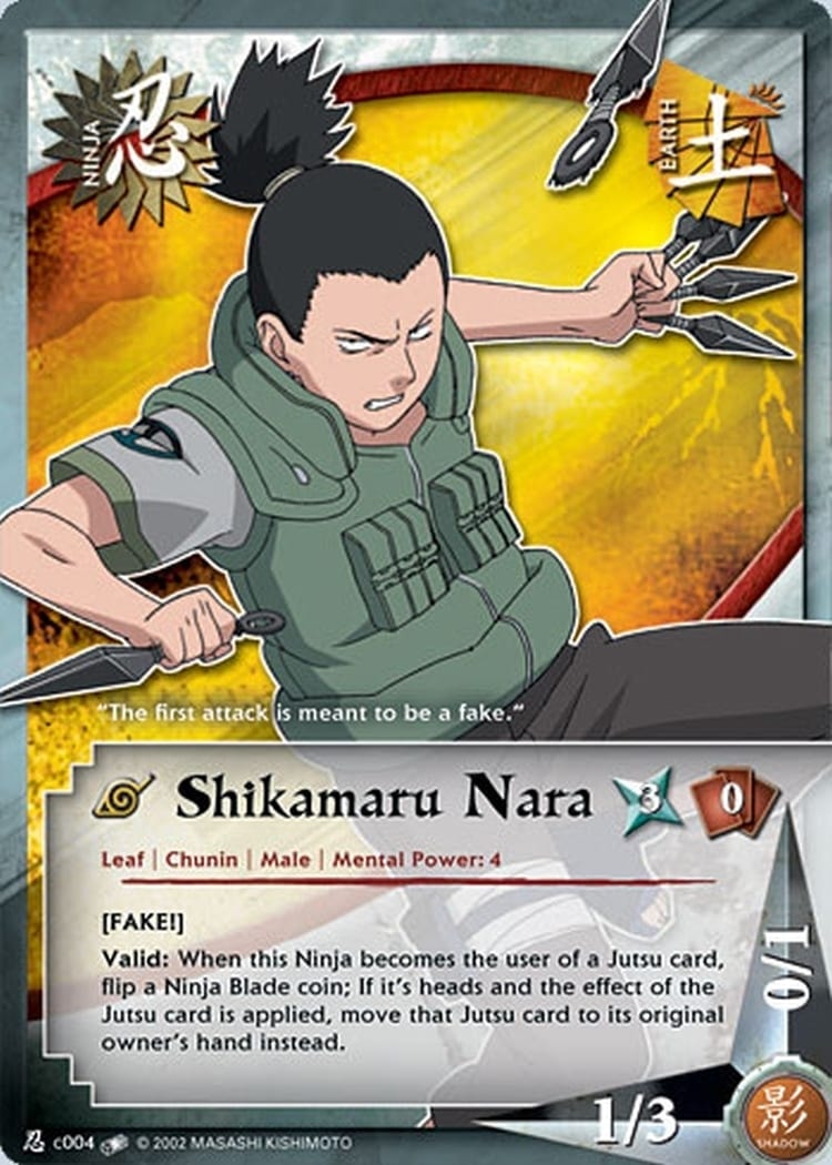 Shikamaru Nara card artwork