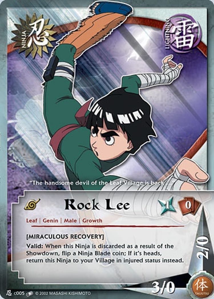 Rock Lee card artwork