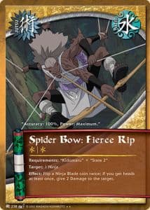 Spider Bow: Fierce Rip J-238 Naruto trading card