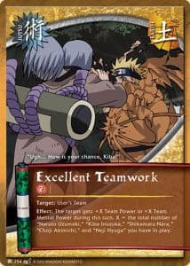 Excellent Teamwork J-254 Naruto trading card