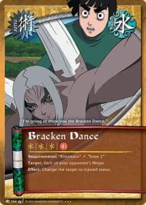 Bracken Dance J-264 Naruto trading card