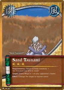 Sand Tsunami J-268 Naruto trading card