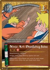 Ninja Art: Doodlebug Jutsu J-272 Naruto trading card