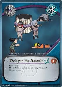 Delay in the Assault M-251 Naruto trading card