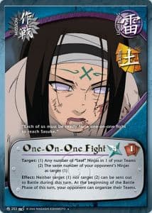 One-On-One Fight M-253 Naruto trading card