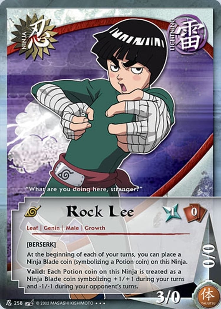 Rock Lee card artwork