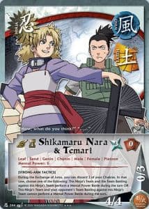 Shikamaru Nara & Temari N-264 Naruto trading card