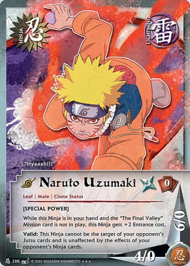 Naruto Uzumaki N-288 Naruto trading card