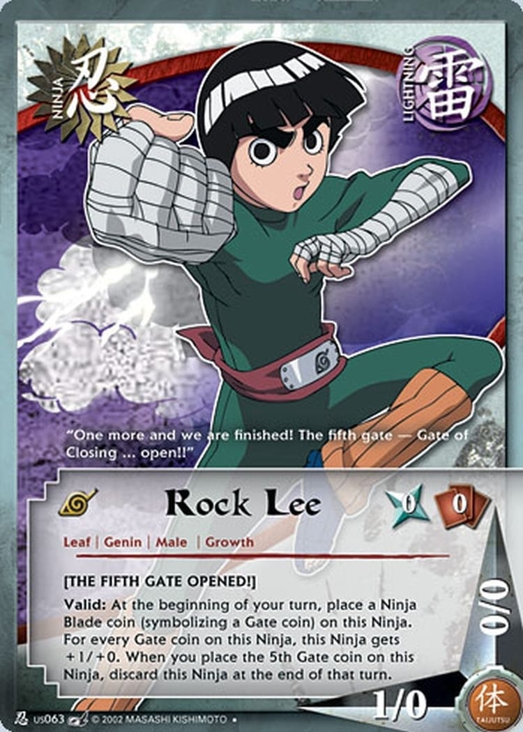 Rock Lee card artwork
