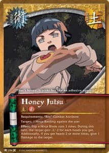Honey Jutsu J-294 Naruto trading card