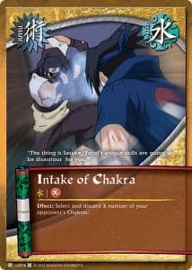 Intake of Chakra J-US074 Naruto trading card