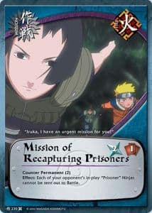 Mission of Recapturing Prisoners M-270 Naruto trading card