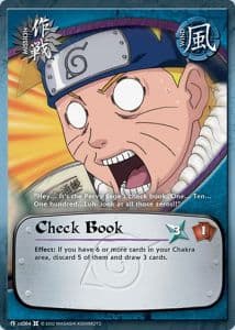 Check Book M-US064 Naruto trading card