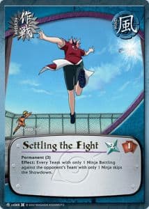 Settling the Fight M-US068 Naruto trading card