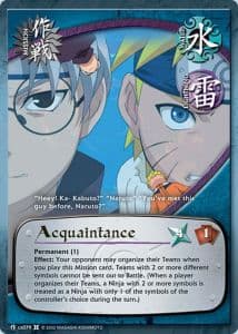 Acquaintance M-US079 Naruto trading card