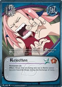 Rejection M-US083 Naruto trading card