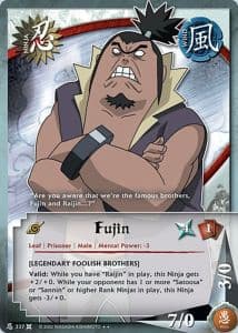 Fujin N-337 Naruto trading card