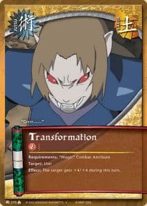 Transformation J-275 Naruto trading card