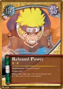 Released Power J-326 Naruto trading card