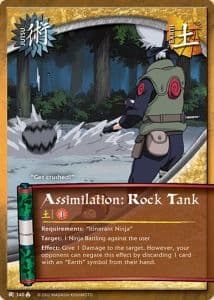 Assimilation: Rock Tank J-340 Naruto trading card