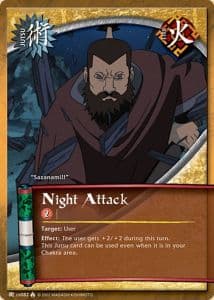 Night Attack J-US082 Naruto trading card