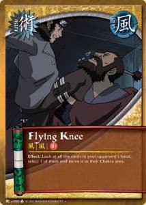 Flying Knee J-US083 Naruto trading card