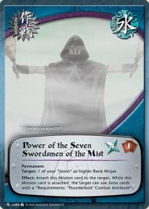 Power of the Seven Swordsmen of the Mist M-US088 Naruto trading card
