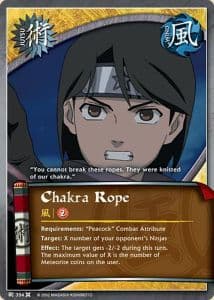 Chakra Rope J-354 Naruto trading card