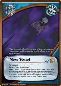 New Vessel M-329 Naruto trading card