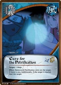 Cure for the Petrification M-332 Naruto trading card