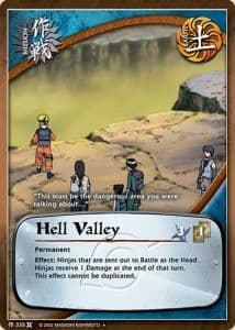 Hell Valley M-335 Naruto trading card