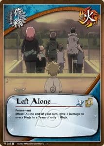 Left Alone M-362 Naruto trading card