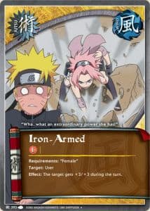Iron-Armed J-393 Naruto trading card