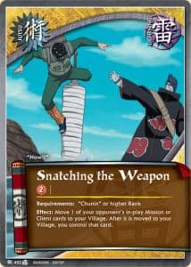 Snatching the Weapon J-452 Naruto trading card